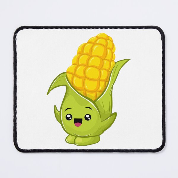 Item preview, Kawaii Corn – Cute Yellow Corn with Smiley Face designed and sold by Blueprint&co.