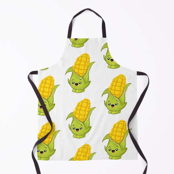 Item preview, Kawaii Corn – Cute Yellow Corn with Smiley Face designed and sold by Blueprint&co.