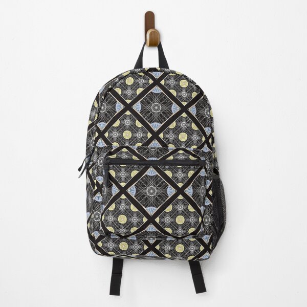 Item preview, Dark Geometric Mandala Pattern Seamless Futuristic Tech-Inspired Design designed and sold by Nan Studio.