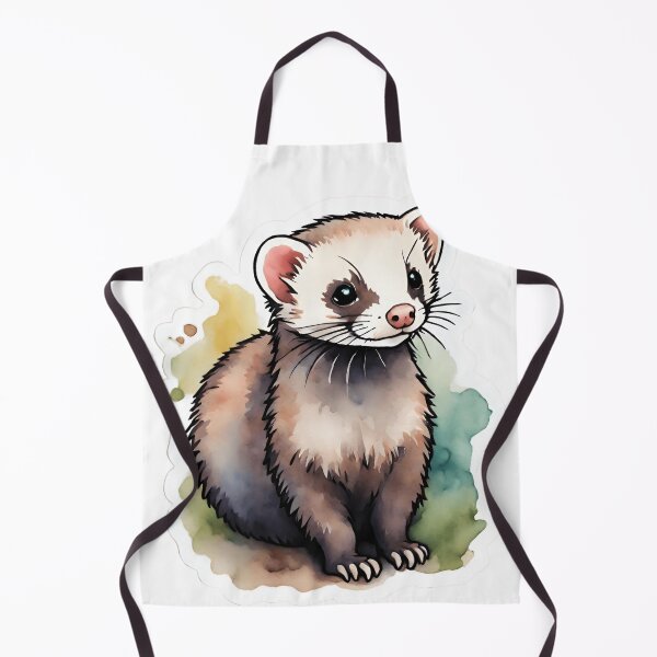 Item preview, Ferret Watercolor Sticker Style designed and sold by LDJBlank.