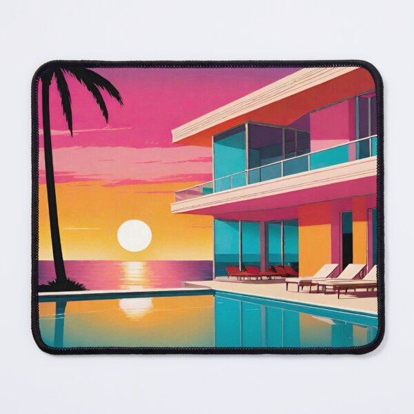 Item preview, Pop Art Beachfront Condo – Sunset Poolside Paradise designed and sold by GrizzlyCollective.