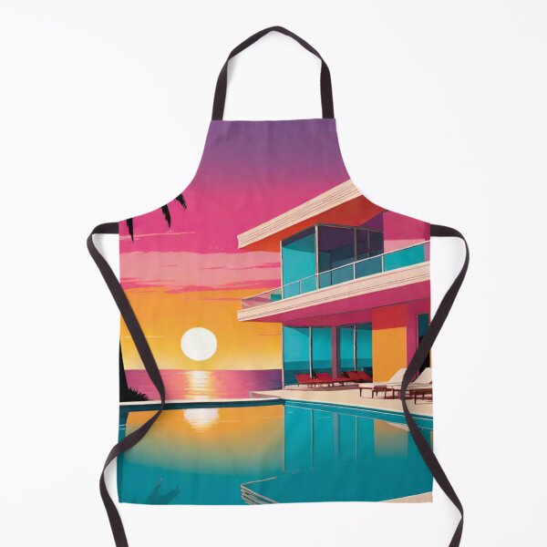 Item preview, Pop Art Beachfront Condo – Sunset Poolside Paradise designed and sold by GrizzlyCollective.