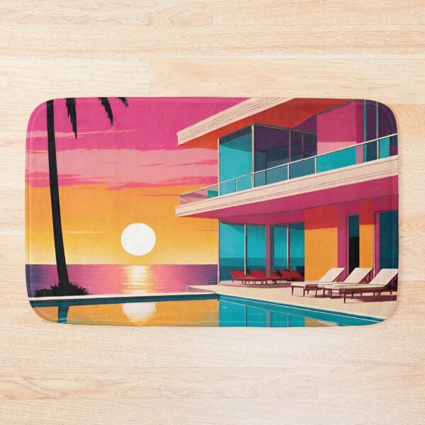 Item preview, Pop Art Beachfront Condo – Sunset Poolside Paradise designed and sold by GrizzlyCollective.