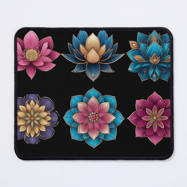 Item preview, Gilded Lotus Collection - Six Radiant Floral Designs designed and sold by djovan.