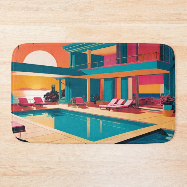 Item preview, Miami Sunset Condominium – Luxury Coastal Living Artwork designed and sold by GrizzlyCollective.