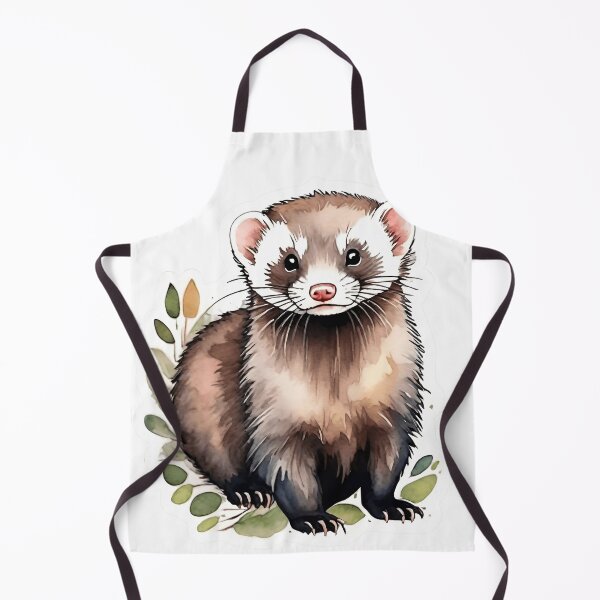 Item preview, Ferret Watercolor Sticker Style designed and sold by LDJBlank.