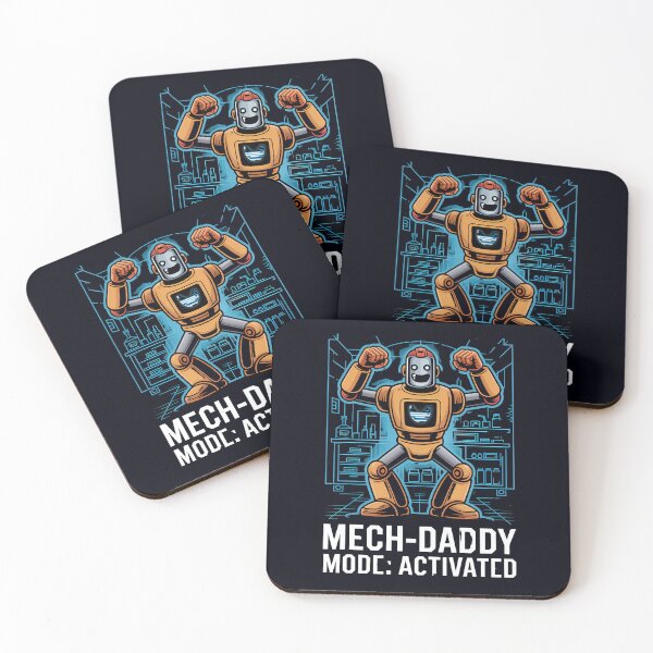 Item preview, Mech Daddy Robot Activated Father Power Fathers Day designed and sold by Taans-Creation.