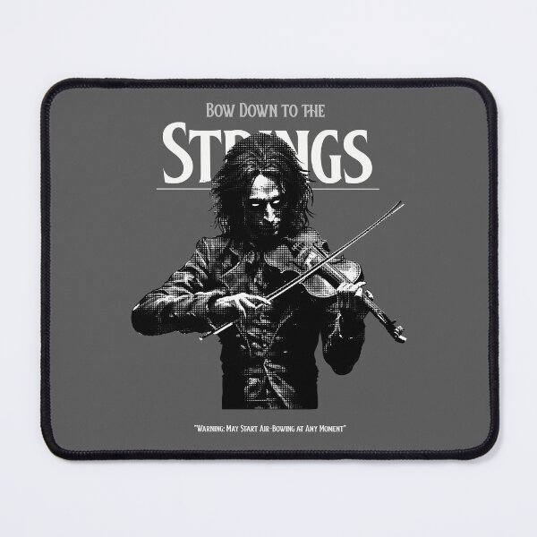 Item preview, Bow Down to the Strings with Gothic Violinist and Air-Bowing Warning Statement designed and sold by The Sun Brings Light.