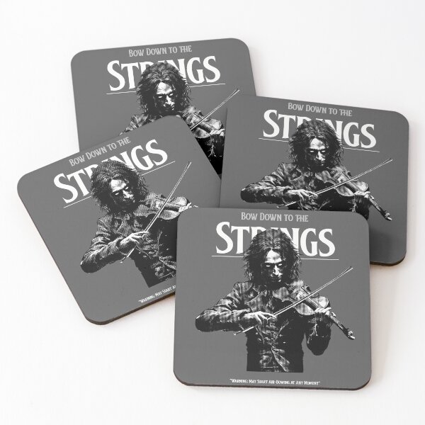 Item preview, Bow Down to the Strings with Gothic Violinist and Air-Bowing Warning Statement designed and sold by The Sun Brings Light.