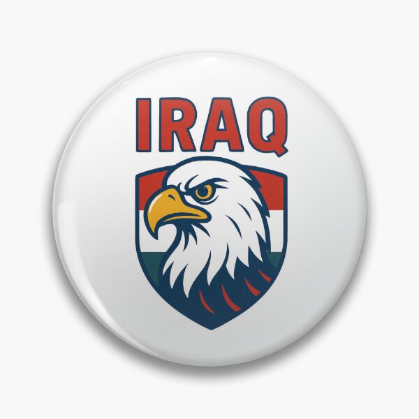 Item preview, Iraq Eagle flying bird badge. designed and sold by JacoBeatzShop.