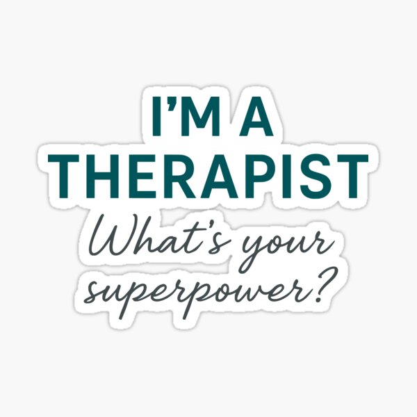 Item preview, Lustiges Therapeuten-Supermacht-Zitat-minimalistisches Typografie-Design designed and sold by Becheer.