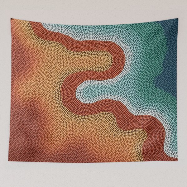 Item preview, Aboriginal Inspired Dot Art - Pinky Beach designed and sold by GrinGalore.