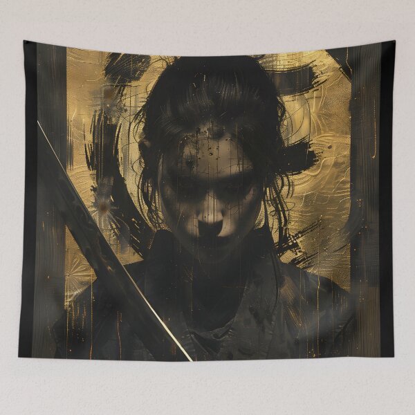 Item preview, Golden Resolve: Female Samurai Warrior designed and sold by ShadowAndSlate.