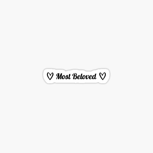 Most Beloved Dark with Hearts Sticker