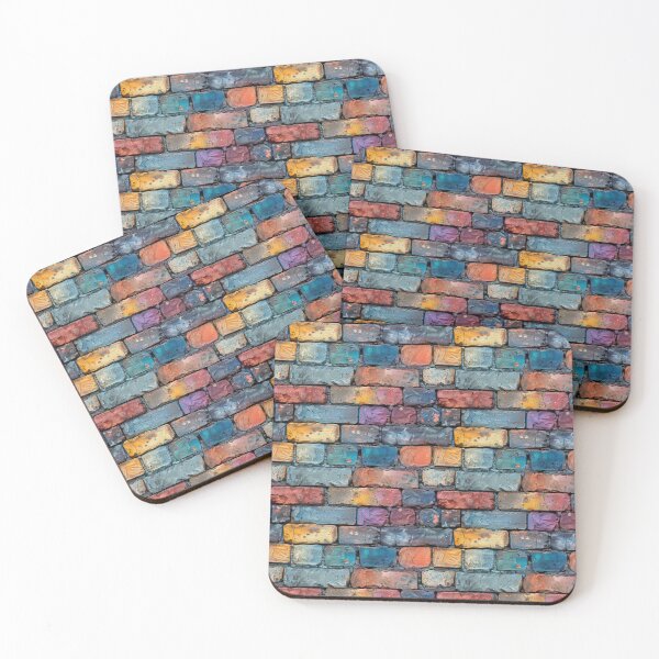 Item preview, Colorful Brick Wall Pattern designed and sold by NTGUILTY.