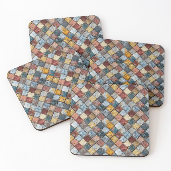 Item preview, Colorful Diamond-Shaped Tile Wall designed and sold by NTGUILTY.