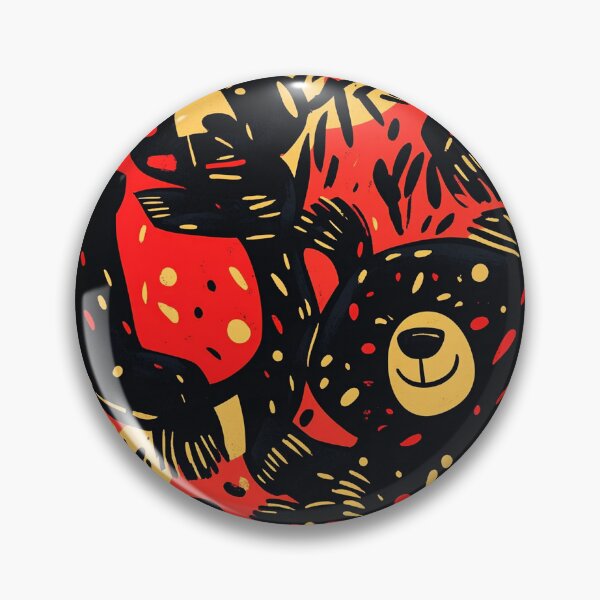 Item preview, Brightly Colored Bear Group Modern Design designed and sold by MidArtForge.