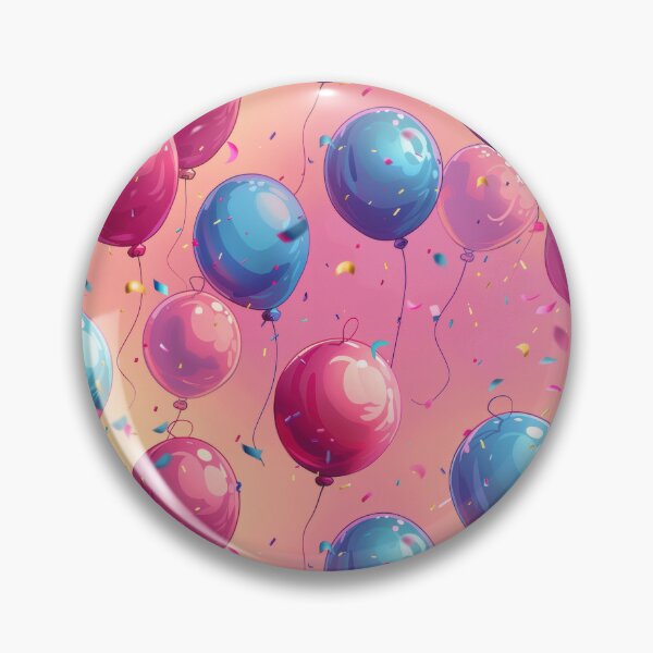 Item preview, Vibrant Balloons and Confetti Pattern designed and sold by NTGUILTY.