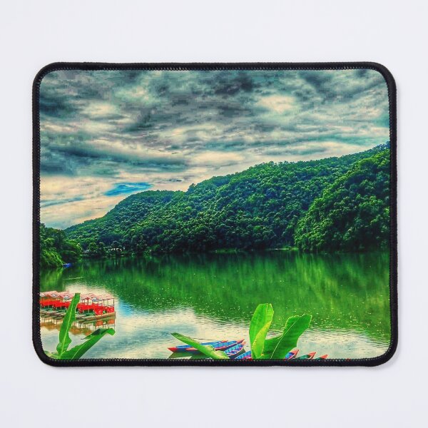 Item preview, Tranquil Boats on Phewa Lake designed and sold by Faruk Kalkan Travel Gallery.