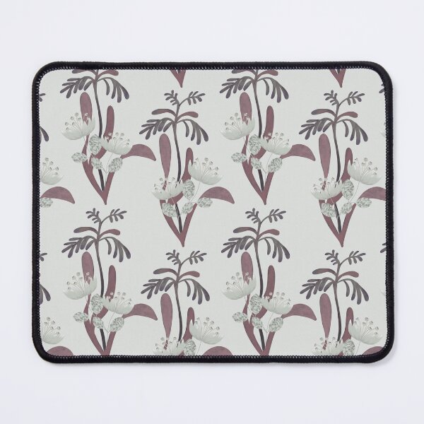 Item preview, Bold Organic leaves on super soft grey designed and sold by phatlizzardart.