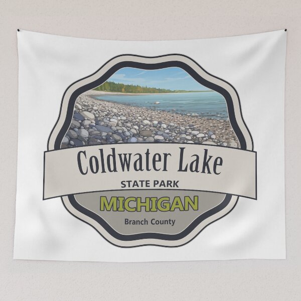 Item preview, Coldwater Lake State Park, Branch County, Michigan designed and sold by Wanderful-roads.