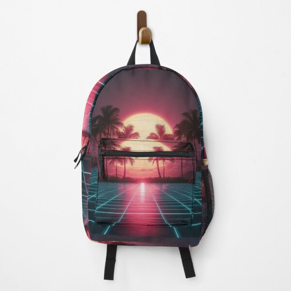 Item preview, Neon grid horizon designed and sold by MidArtForge.