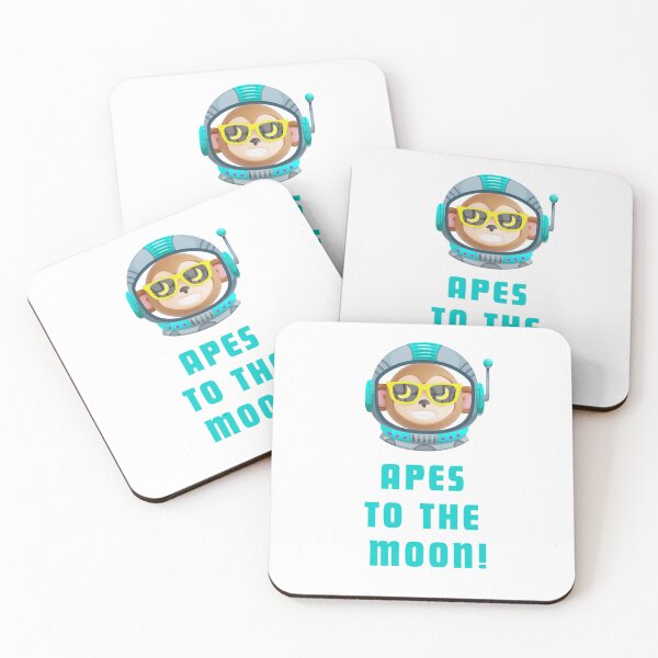 Item preview, APES to the moon designed and sold by Pepe-And-Gas.