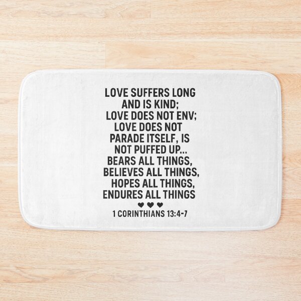 Item preview, 1 CORINTHIANS 13:4-7 designed and sold by TheWonkyEaselCo.