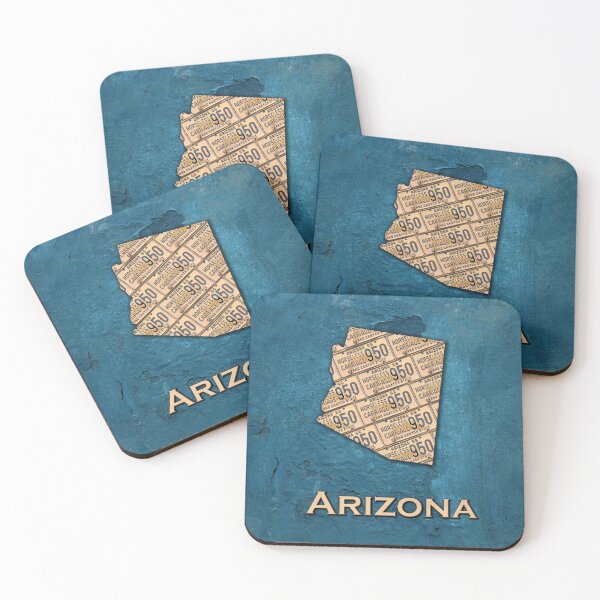 Item preview, Arizona License Plate Map Copper designed and sold by Elisabeth Lucas.
