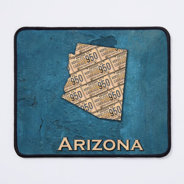 Item preview, Arizona License Plate Map Copper designed and sold by Elisabeth Lucas.