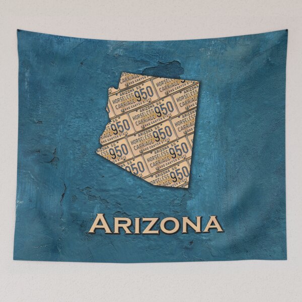 Item preview, Arizona License Plate Map Copper designed and sold by Elisabeth Lucas.
