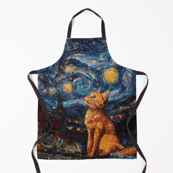 Item preview, Cat in Starry Night 07 designed and sold by Made-by-Gus.