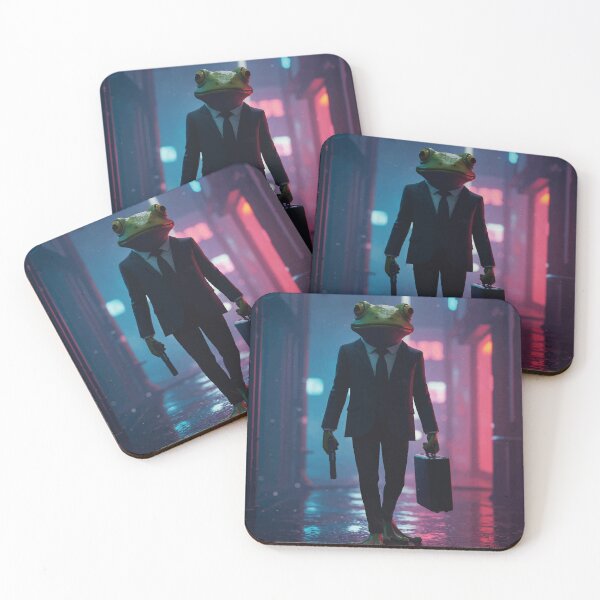 Item preview, Frog Boss Walking in Neon Alley	 designed and sold by -DEEWOLF-.