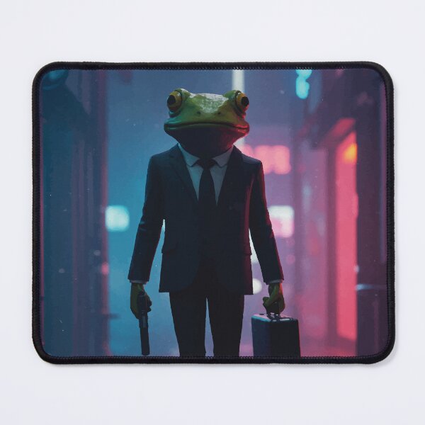 Item preview, Frog Boss Walking in Neon Alley designed and sold by -DEEWOLF-.