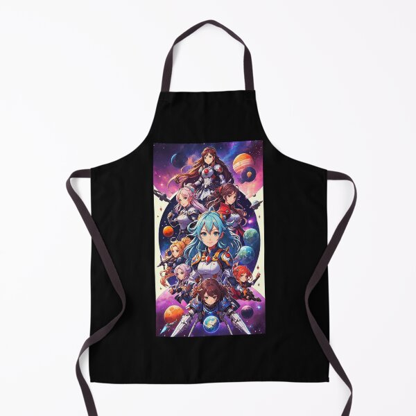 Item preview, Generic Anime Sci-fi Fantasy Image with 8 girls space background! designed and sold by Giulivo Store Graphic.