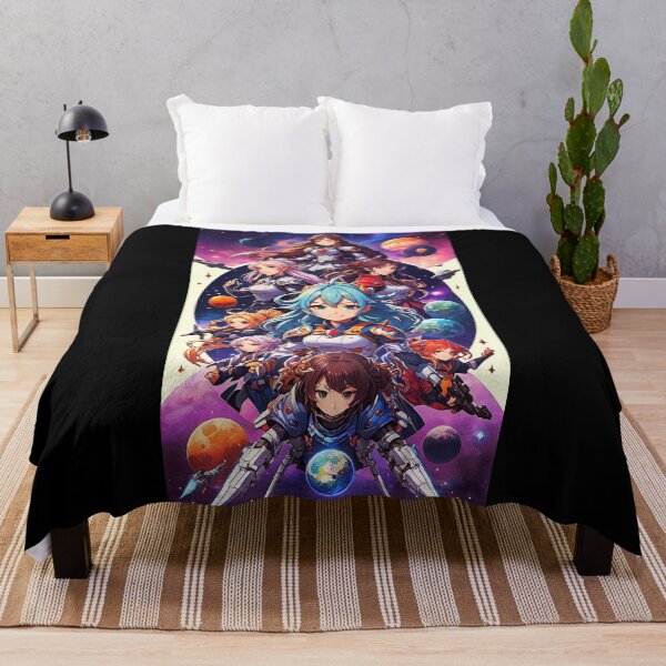 Artikelvorschau, Generisches Anime-Sci-Fi-Fantasy-Bild mit 8 Mädchen im Weltraumhintergrund! entworfen und verkauft von Giulivo Store Graphic.