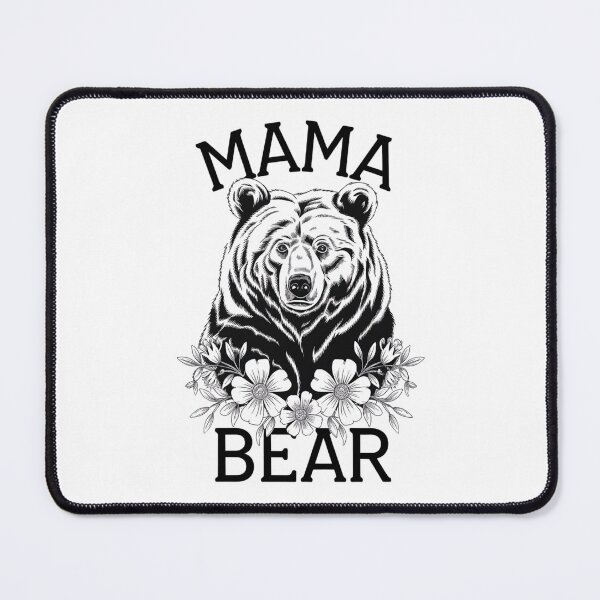 Item preview, Monochrome Mama Bear In Bloom designed and sold by Nourch.