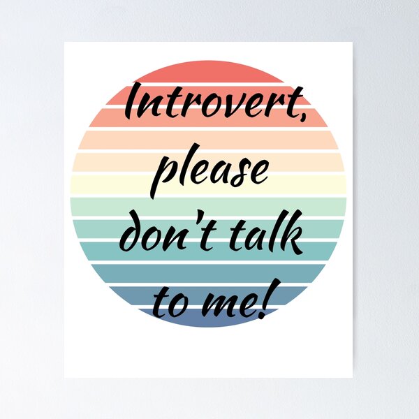 Artikel-Vorschau von Introvert,  bitte rede nicht mit mir - Sonnenuntergang , designt und verkauft von LiskoDesign.
