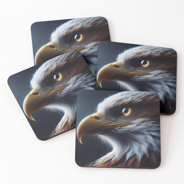 Item preview, The Watchful King: Macro Portrait of an Eagle designed and sold by DinaMurad.