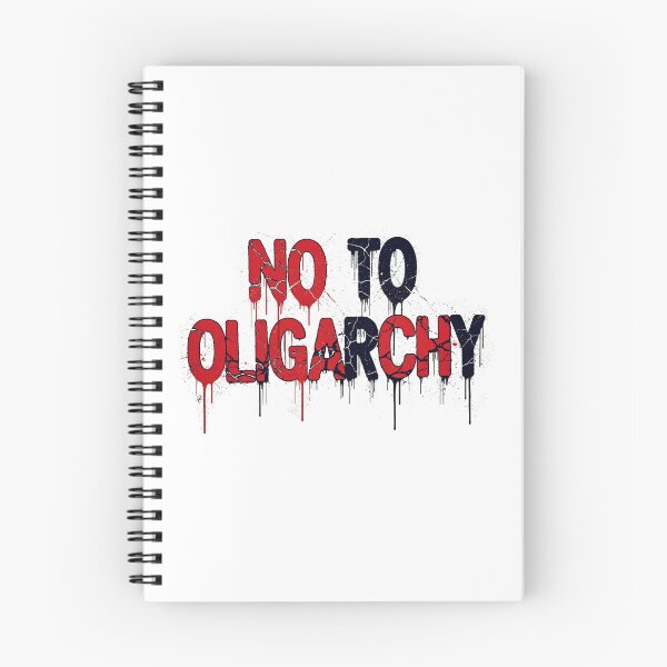 Item preview, No a la oligarquía – Diseño gráfico de declaración política designed and sold by Cloud-Riders.