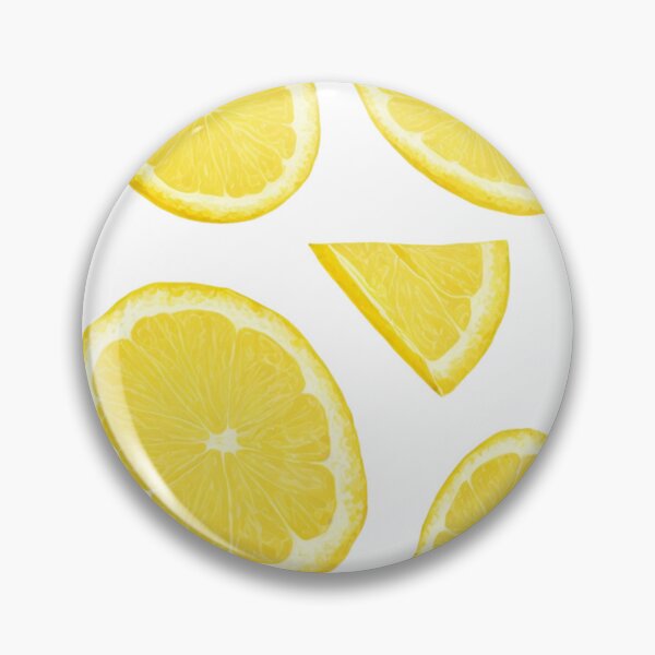 Item preview, Vibrant Yellow Lemon Slices and Wedge on Black Background designed and sold by Creative88Art.