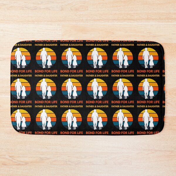 Item preview, Father Daughter Bond for Life Retro Sunset Silhouette designed and sold by TheSwagShack.