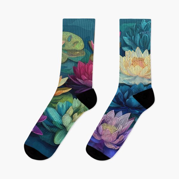 Item preview, Chromatic Lotus Ensemble - Nine Vibrant Blooms designed and sold by djovan.