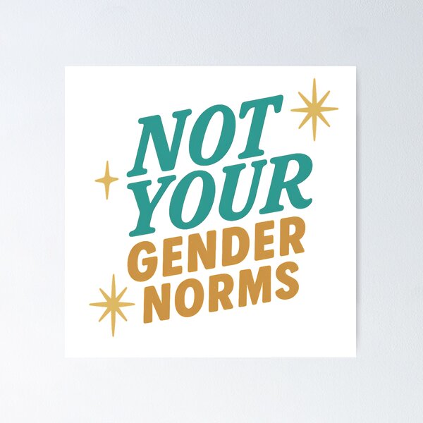Item preview, Not Your Gender Norms – Bold Pride Quote designed and sold by Haus Of Sin.