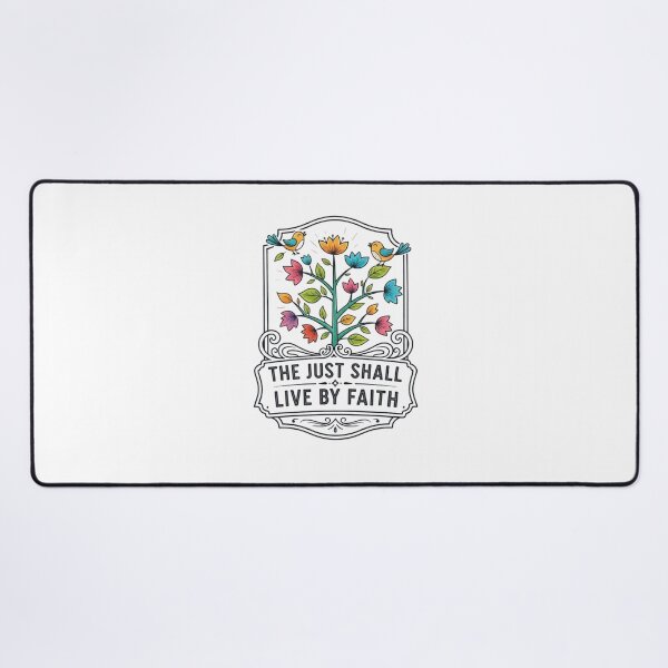 Item preview, The Just Shall Live By Faith, Floral Birds designed and sold by Faithloveshop.