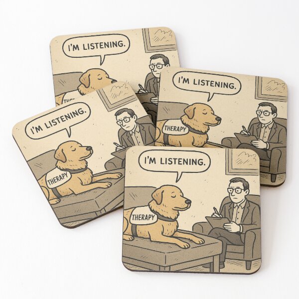 Item preview, Dog in psychologist designed and sold by virusRojo.
