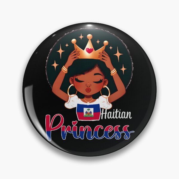 Artikelvorschau, Haitianische Prinzessin Haiti Flagge Melanin für schwarze Mädchen Kinder entworfen und verkauft von NUMAcreations.