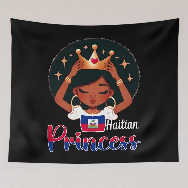 Item preview, Haitian Princess Haiti Flag Melanin for Black Girls Kids designed and sold by NUMAcreations.