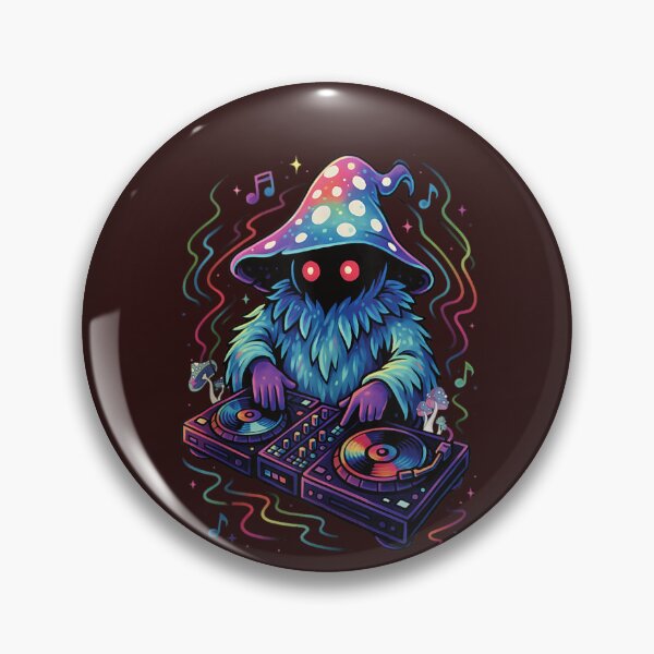 Item preview, "Cosmic DJ Shroom" designed and sold by JezminArt.