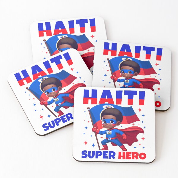 Item preview, Haiti Super Hero Haiti Flag Melanin for Black Boys Kids designed and sold by NUMAcreations.